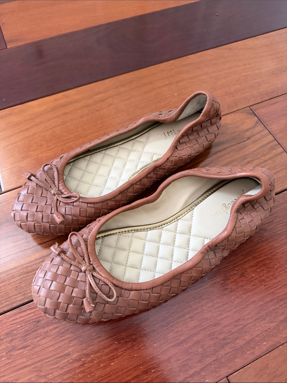 J. McLaughlin Woven Ballet Flats - Brown